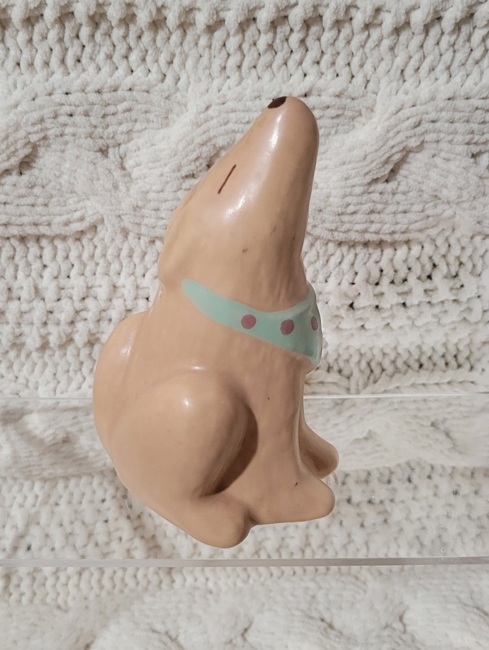 One Vintage Treasure Craft Coyote Salt Ceramic Shaker pastel pink